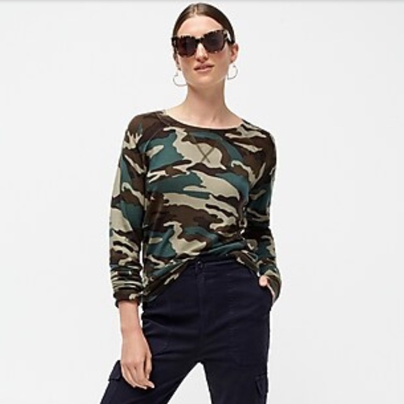 J. Crew Sweaters - J. Crew Green Camo Wool Pull Over Sweaters